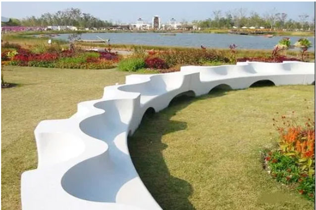 use of white cement concrete