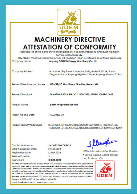 our certificate