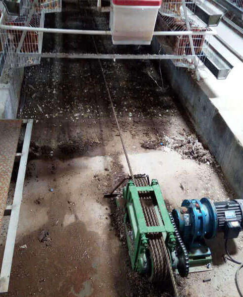 chicken manure cleaning scraper machine