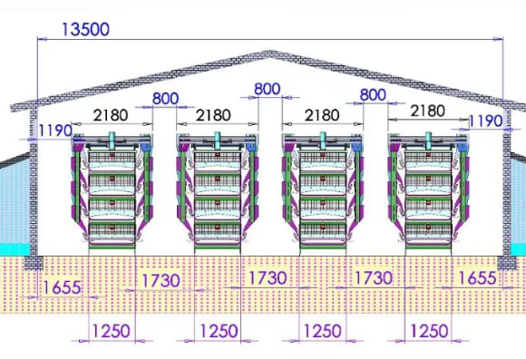 broiler cage drawing case