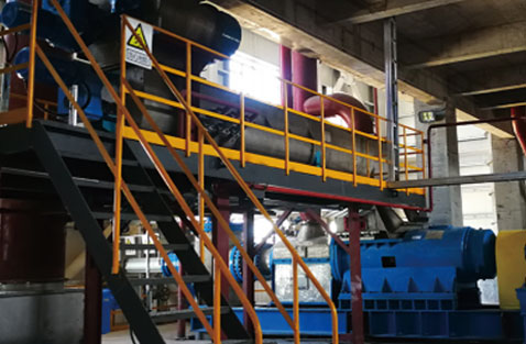 TSMP pulping process from non wood fibers