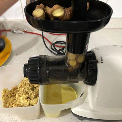 Residual ginger oil