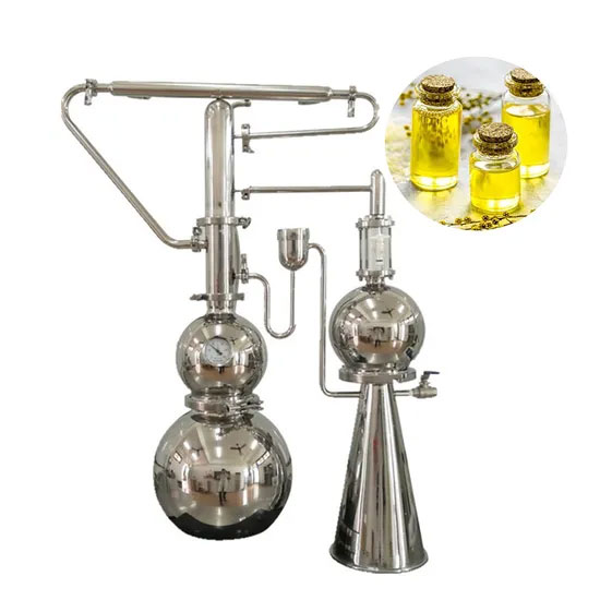 Stainless steel distillation apparatus